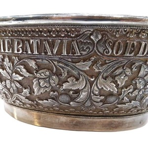 Antique Batavian Silver Presentation Bowl, Java, Indonesia – 1866