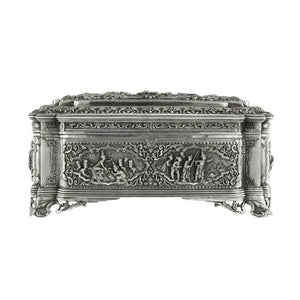 Antique Burmese Silver Figural Table Box, Lower Burma (Myanmar)  -  Mid 19th Century