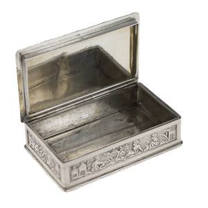 Antique Indian Silver Snuff Box Kolkata 1800-50