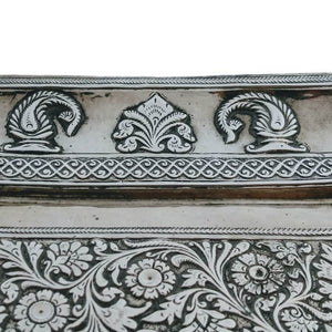 Antique Indian Silver Tray India Mughal Circa 1740