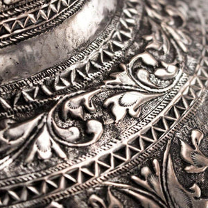 Antique Silver Vases A Pair Sultanate Sumatra Indonesia 19th Century