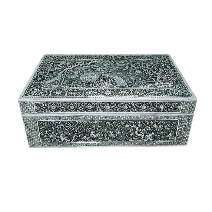 Antique Vietnamese Silver Box, Nguyen Dynasty, Vietnam – Late 19th Century