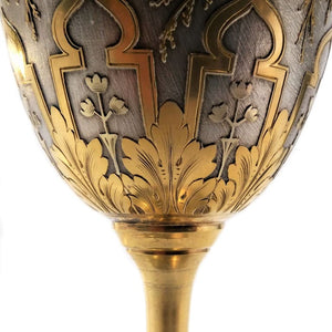 Antique French Gilt Silver Goblet Tallois and Mayence France Circa 1880