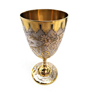 Antique French Silver Gilt Goblet Tallois and Mayence Paris c1880