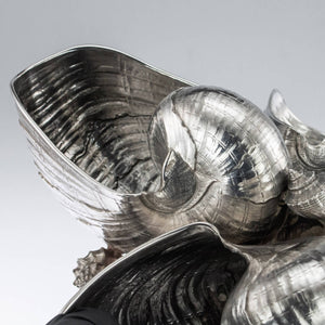Nautilus Shell Sterling Silver Centrepiece, Buccellati, Italy – Mid 20th Century