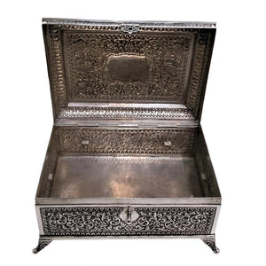Huge Antique Indian Silver Pandan Box, Complete With Original Fittings, Kutch (cutch), India – Circa 1900