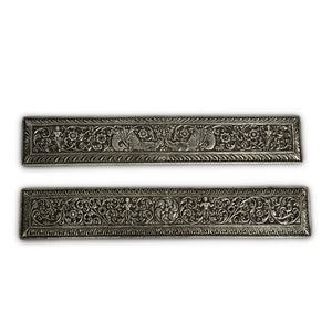 Antique Sri Lankan Silver Palm Leaf Book Covers, A Pair, Sri Lanka (ceylon) – Mid 19th Century