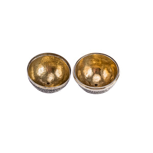 Antique silver and parcel gilt bezoar stone case, Indo-Portuguese, late 17th century