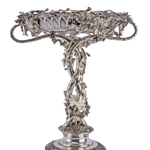 Antique Chinese Silver Comport Centrepiece, KHC, Canton, China  –  1840-50