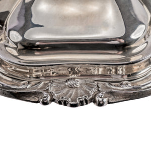 Antique set of 4 George IV silver entrée dishes