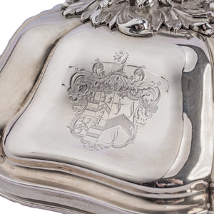 Antique set of 4 George IV silver entrée dishes