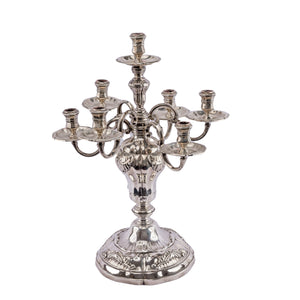 Antique Royal Danish seven light candelabra by Anton Michelsen for Christian X of Denmark, 1920