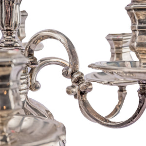 Antique Royal Danish seven light candelabra by Anton Michelsen for Christian X of Denmark, 1920