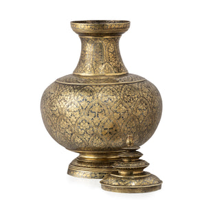 Thai, Niello, Silver and Gilded gold. Late 19th century, altar vessel