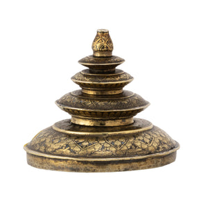 Thai, Niello, Silver and Gilded gold. Late 19th century, altar vessel