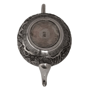 Straits Chinese Silver teapot, 19th century (1870-1910 circa), Canton, mark of Da Xing