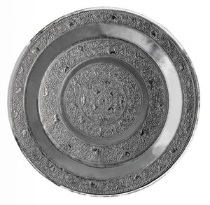 A fine example of Sri Lankan (Ceylon) silver production, this monumental tray (c. 1900)