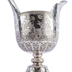 Vietnamese (French Cochinchina) Four Piece Solid Silver Tea Set, 19th century