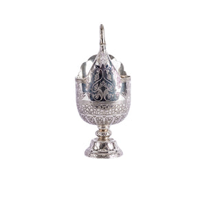 Vietnamese (French Cochinchina) Four Piece Solid Silver Tea Set, 19th century