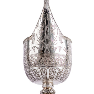 Vietnamese (French Cochinchina) Four Piece Solid Silver Tea Set, 19th century