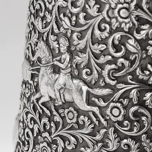Antique Indian Silver Water Jug, Crocodile Handle, Kutch (cutch) India – Circa 1880