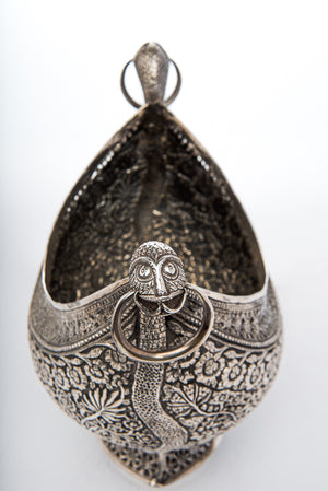 Antique Indian Silver Kashkul, Kashmir( Cashmere) Export Market, India Or Pakistan – Circa 1895