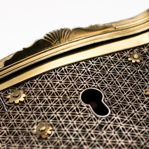 Antique Chinese Export Silver-gilt & Silver Filigree Casket Canton, China C. 1750