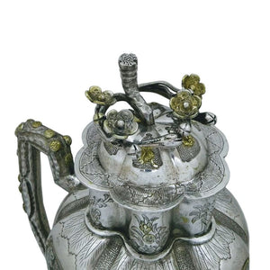Antique Chinese Silver Parcel Gilt Wine Ewer, Rare Item, China – 17th/18th Century