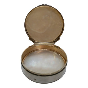 Antique Silver & M.o.p. Snuff Box, V.o.c., Willem Van Imhoff, Medallist Holtzhey, Batavia Or Holland – 1742