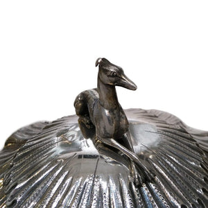 Antique Indian Colonial Silver Cup And Cover, Greyhound, Rococo Revival, Lattey Brothers, Calcutta (kolkata), India – 1842/55