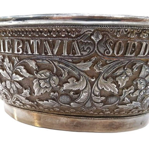Antique Batavian Silver Presentation Bowl, Java, Indonesia – 1866
