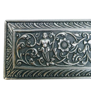 Antique Sri Lankan Silver Palm Leaf Book Covers, A Pair, Sri Lanka (ceylon) – Mid 19th Century