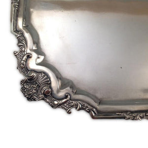 Antique Batavian Dutch Colonial Silver Salver