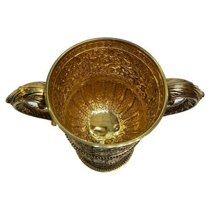 Antique English Silver Gilt Cup And Cover 1870 Indian Kutch Style