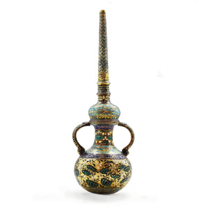 Antique Indian Enamelled (Minakari) Oil Dispenser, India - 18th Century