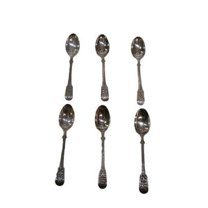 Antique Indian Silver Egg Cruet For Six Kutch 1900