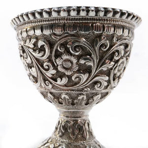 Antique Indian Silver Egg Cruet For Six Kutch Circa 1900