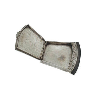 Antique Indian Silver Tinder Boxflint Holder With Flint Cacutta India