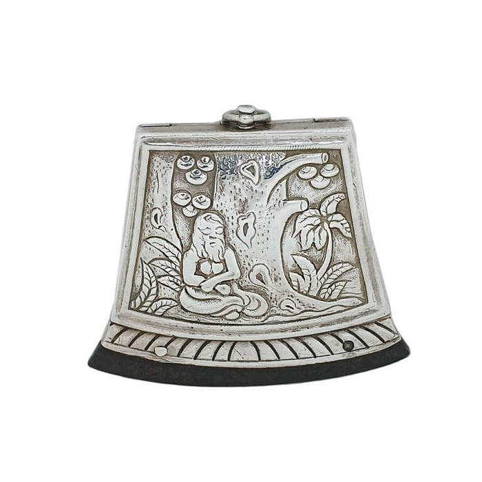 Antique Indian Silver Tinderbox With Flint, Calcutta, India – 1800/50