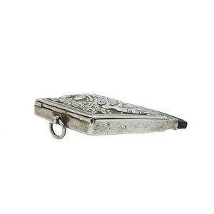 Antique Indian Silver Tinder Boxflint Holder With Flint India 1800-50
