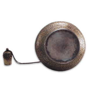  Antique Indian Silver Water Flasks Kashmir Circa 1860