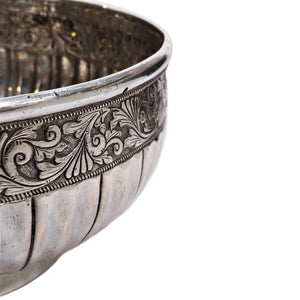Antique Malay Silver Bowl Mangkuk Malaysia Early 19th Century