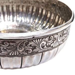 Antique Malay Silver Bowl Mangkuk