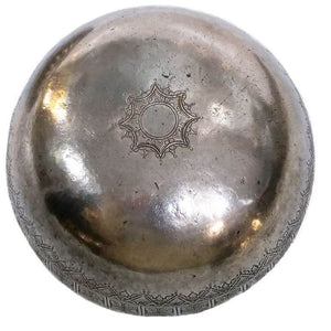 Antique Malay Silver Lidded Water Container