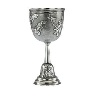 Antique Chinese Silver Goblet, Shanghai, China  -  Circa 1890