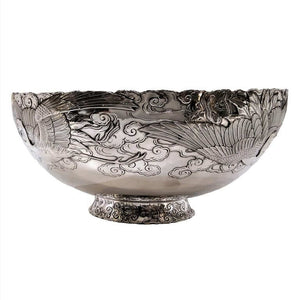 Antique Silver And Gold Mixed Metal Bowl Japan