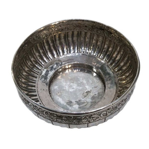 Antique Silver Bowl Mangkuk Jerelok Malaysia Early 19th Century
