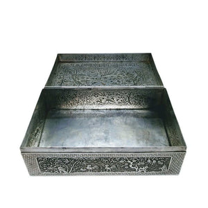 Antique Vietnamese Silver Box Late 19th Century