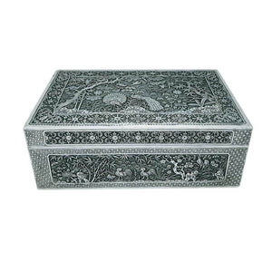 Antique Vietnamese Silver Box Nguyen Dynasty Vietnam Late 19th Century