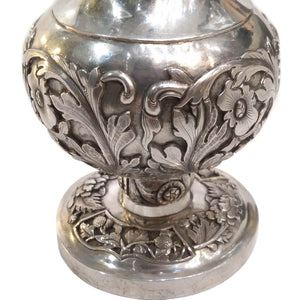 Antique Chinese Silver Rosewater Sprinkler Qing Dynasty